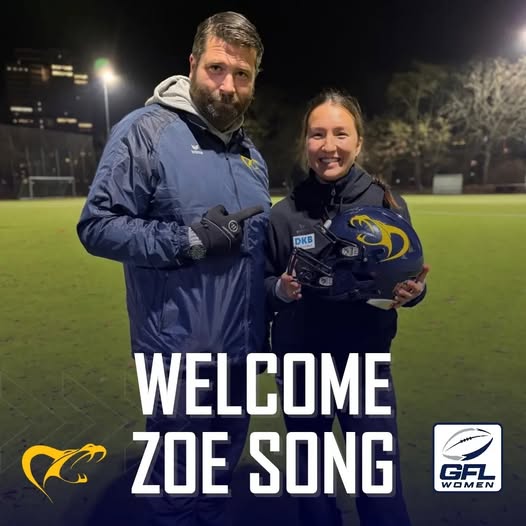 Headcoach Tom Balkow zusammen mit Zoe Song