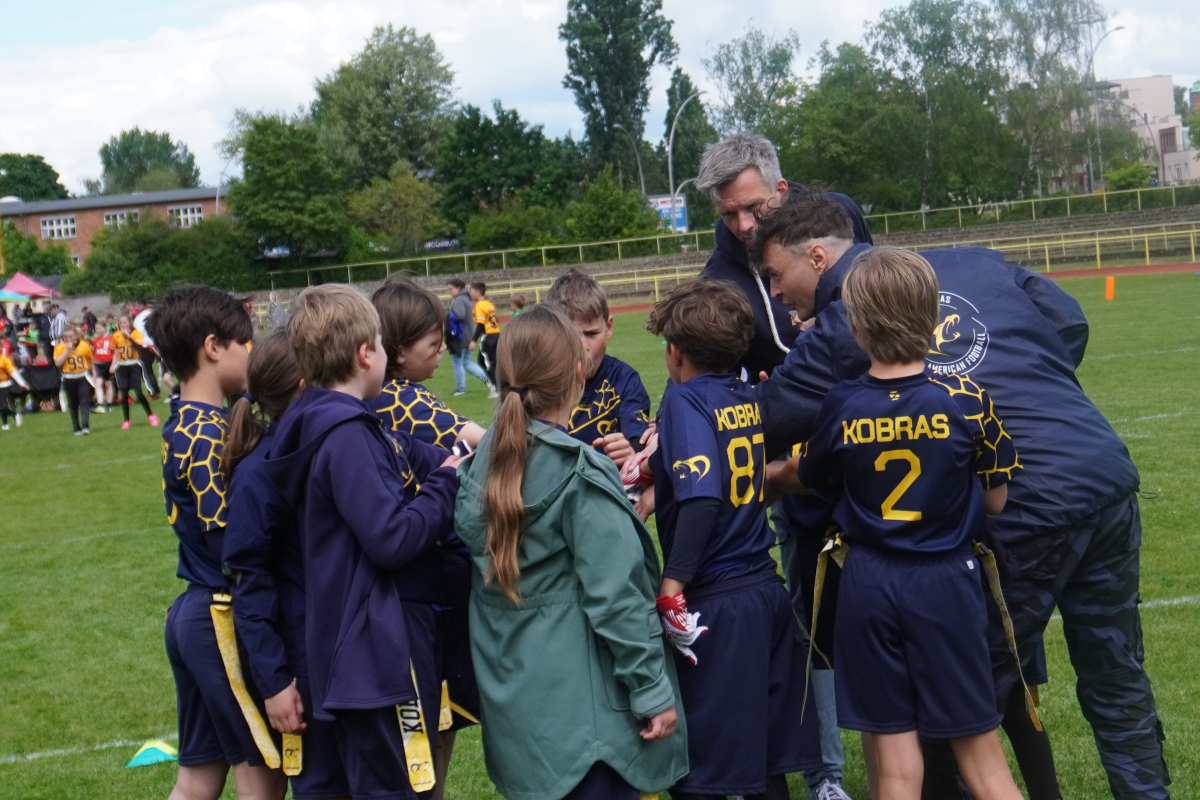 Huddle vor Spielbeginn